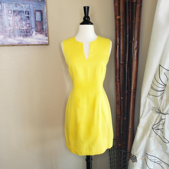 Laundry By Shelli Segal Dresses & Skirts - Vintage Laundry by SS ~ Yellow V-Cut Dress ~ Sz 6